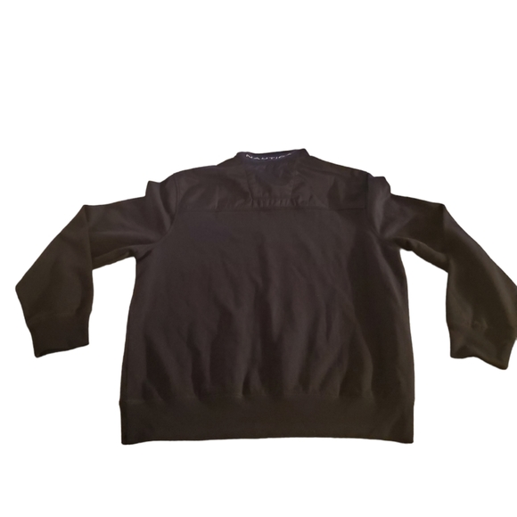 Nautica Mens Quarter Zip Pullover | Dk Blue/Grey | Large - Picture 2 of 6